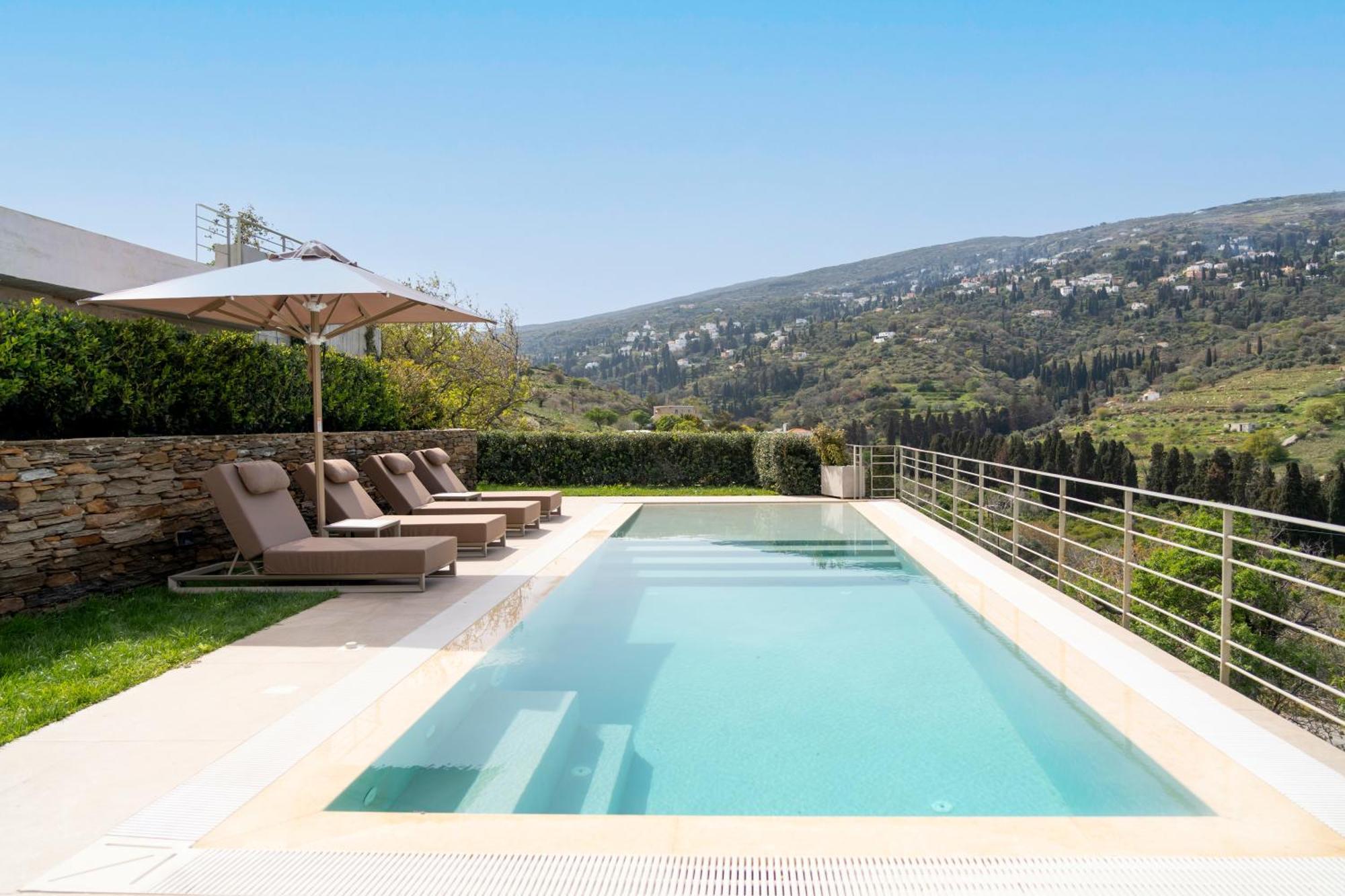 Suitehome Villas With Private Pools By Explore Andros Esterno foto